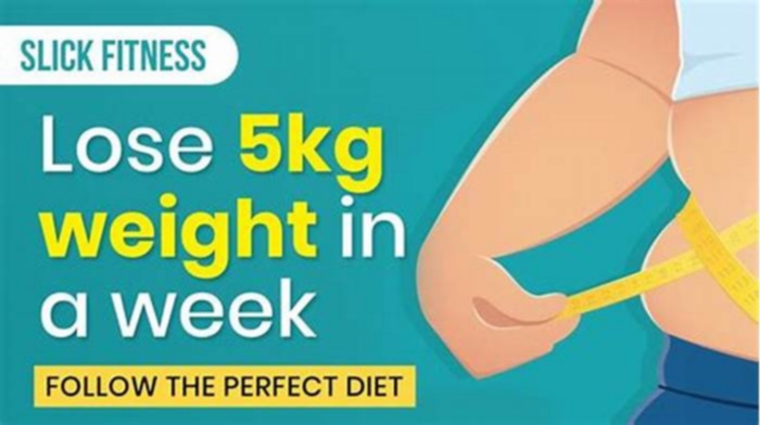 How to lose 5 kgs in 1 week?